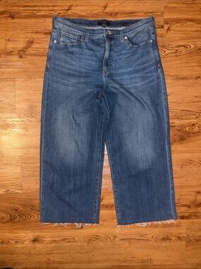 Banana Republic Factory - Straight Leg Crop Jeans - Dark Blue